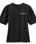 ECCS Staff Mercer+Mettle Women's Short Sleeve Lite Spacer Top in Deep Black