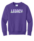 Youth Port & Co Fleece Crewneck Sweatshirt - Legacy Gymnastics