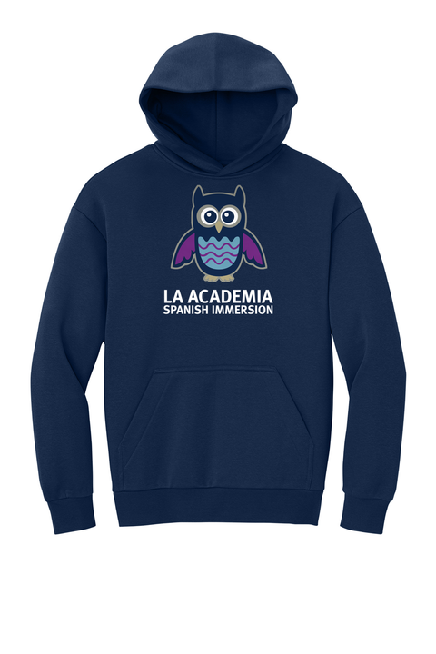 La Academia - Unisex Adult Heavyweight Hoodie - Dark Royal Navy