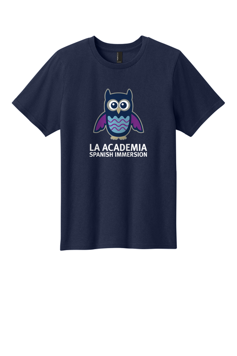 Youth Cotton Tee - La Academia - True Navy