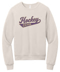 BELLA+CANVAS Unisex Sponge Fleece Classic Crewneck Sweatshirt - CCHA Hockey Swash - Heather Dust