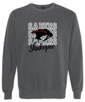 Shakopee Dance Garment-Dyed Crewneck Unisex Sweatshirt - Pepper