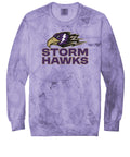 Comfort Colors Color Blast Unisex Sweatshirt - CCHA Hockey Storm Hawks - Amethyst