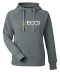 FAV: Women's Premium Performance Hoodie - ECCS Staff - Black - Abbreviated Logo