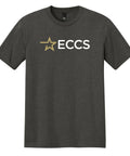 ECCS Staff - Adult Unisex Tri-Blend Tee - Heathered Charcoal - Abbreviated Logo