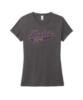 Women's Ultra-Soft Tee - CCHA Hockey Hockey Swash - Heathered Charcoal