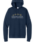 Nike Club Fleece Unisex Pullover Hoodie - ECCS Staff - Midnight Navy - Main Logo