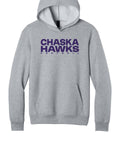 Adult Lightweight Unisex Hoodie - Chaska Hawks Football (Chaska Hawks Football Stacked, Athletic Heather)