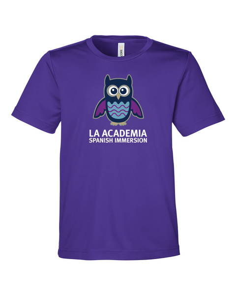 FAV: Youth Short-Sleeve Performance Tee - La Academia - Purple