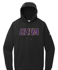 Nike Therma-FIT Pocket Pullover Fleece Hoodie - CCHA Hockey Chest Logo - Black