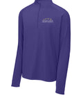 ECCS Staff Sport-Tek Sport-Wick Stretch 1/4-Zip Pullover in Purple