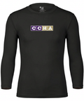 Youth Compression Long-Sleeve Tee Black - CCHA Hockey CCM Distressed