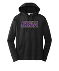 Port & Company Adult Performance Hoodie - CCHA Hockey Gold Font - Black