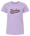 Bella + Canvas Youth Jersey Tee Lavender - CCHA Hockey Swash