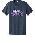 Unisex Cotton Tee - La Academia - Heather Navy