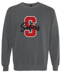 Shakopee Dance Garment-Dyed Crewneck Unisex Sweatshirt - Pepper