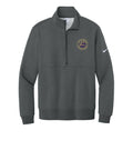 Unisex Adult Nike Club Quarter Zip - CCHA Hockey Crest (Left Chest) - Charcoal Heather