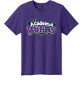 Youth Cotton Tee - La Academia - Team Purple Text Art