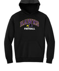 Chaska Hawks Football - Unisex Adult Heavyweight Hoodie (Varsity Football Arch)
