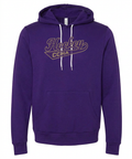 Bella & Canvas Unisex Adult Hoodie - CCHA Hockey Hockey Swash - Team Purple