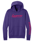 Adult Lightweight Unisex Hoodie - Legacy Gymnastics, PC68H Team Purple