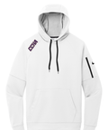 Nike Therma-FIT Pocket Pullover Fleece Hoodie - CCHA Hockey Shoulder Logo - White