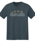 ECCS Staff - Adult Unisex Tri-Blend Tee - Navy Frost - Main Logo