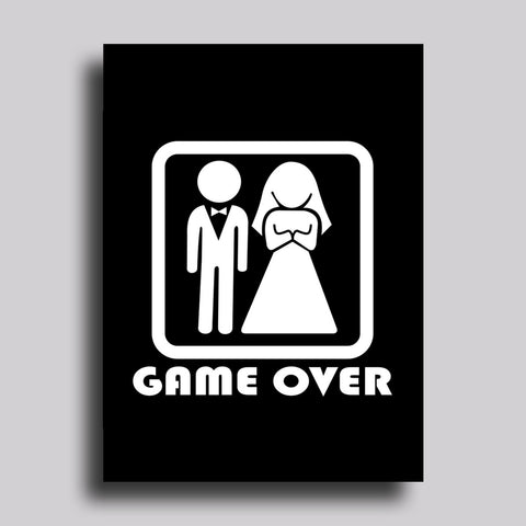 Game Over Greeting Card Wedding Marriage