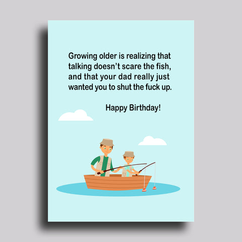 Growing Older Birthday Greeting Card