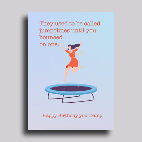 Jumpolines Birthday Card