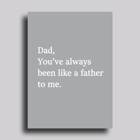 Like a Father Greeting Card Father's Day