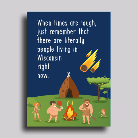 Living In Wisconsin Greeting Card Sympathy