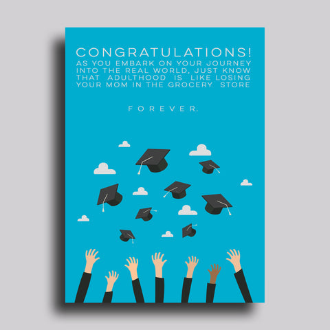 Losing Your Mom Graduation Greeting Card