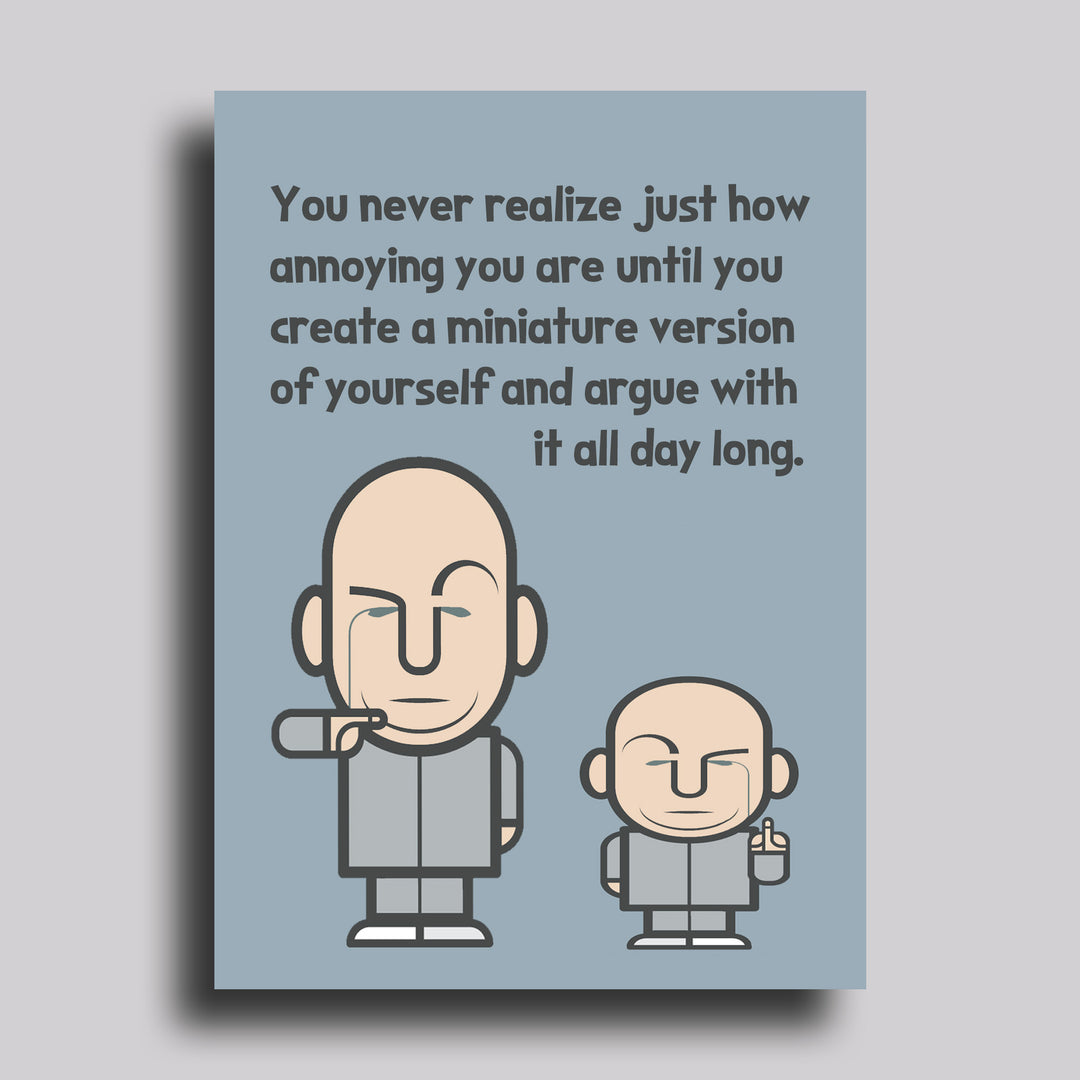 Miniature Version of Yourself (Mini Me) Parenthood Maternity Greeting ...