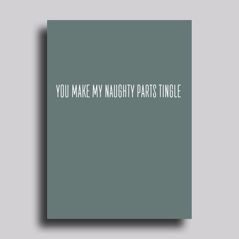 Naughty Parts Greeting Card