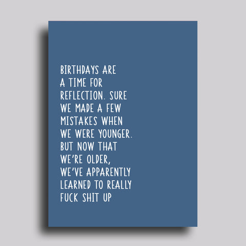 Time For Reflection Greeting Card Birthday