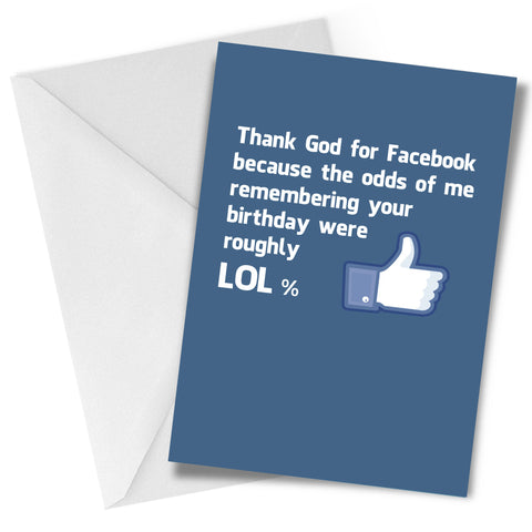 LOL Percent Greeting Card Birthday CLEARANCE